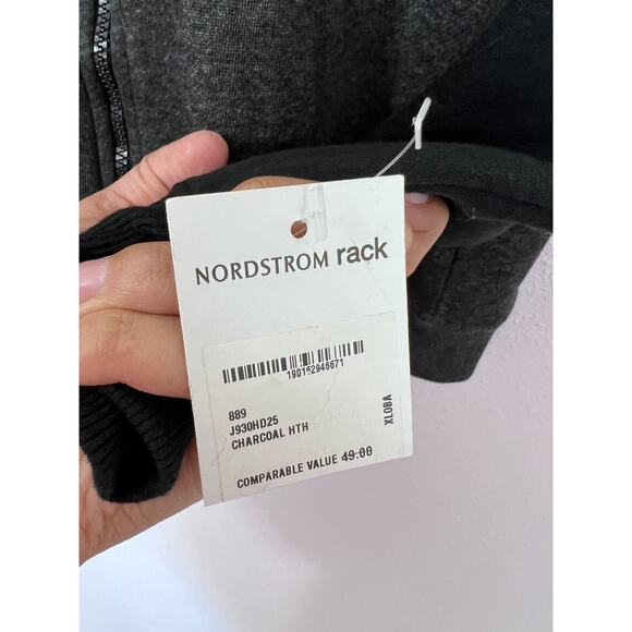 Joe’s Jeans Kids XL Charcoal Zip Hoodie Nordstrom Rack NWT $49 - Picture 5 of 7